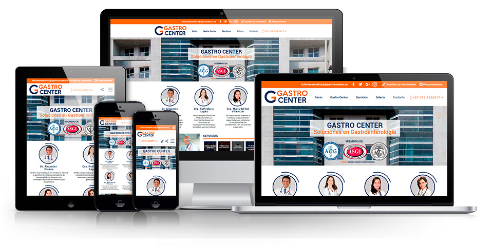 Clnica de gastroenterologa en Bogot con website optimizado